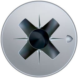 SPAX Vis universelle avec trou, 4,5 x 25 mm, 1000 unités, Filetage total, Tête fraisée, Cruciforme Z2, Pointe S, WIROX - 0271010450255