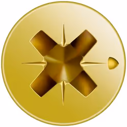 SPAX Vis universelle, 3 x 12 mm, 1000 unités, Filetage total, Tête fraisée, Cruciforme Z1, Pointe S, YELLOX - 0321020300125