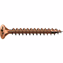 SPAX Vis universelle, 4 x 70 mm, 500 unités, Filetage total, Tête fraisée, Cruciforme Z2, 4CUT, Brunie - 1081140400705