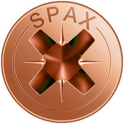 SPAX Vis universelle, 4,5 x 80 mm, 200 unités, Filetage total, Tête fraisée, Cruciforme Z2, 4CUT, Brunie - 1081140450805