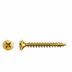 SPAX Acier trempé jaune Pozi, Vis, Acier, Zinc, Bois, Tête plate, Cruciforme, Jaune