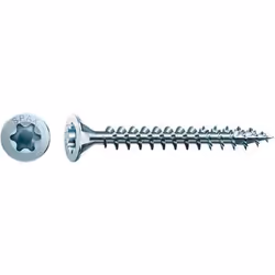 SPAX Tête fraisée, T-STAR plus, Vis, Zinc, Bois, Tête plate, Torx, Bleu