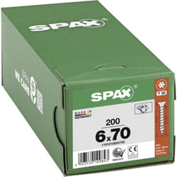 1191010600705 Vis à bois 6 mm 70 mm t-star plus acier wirox 200 pc(s) - Spax