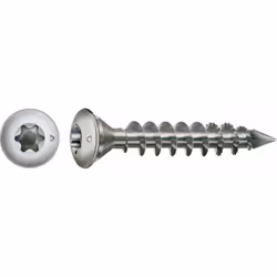 Spax Vis de poteaux, 8 x 50 mm, 25 unités, Filetage total, Tête centrante, T-STAR plus T40, Pointe CUT, Acier inoxydable inox ...