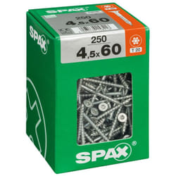 Vis universelle, 4,5 x 60 mm, 250 unités, Filetage partiel, Tête fraisée, t-star plus T20, 4CUT, wirox - 4191010450606 - Spax