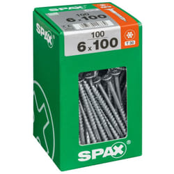 Lot de 100 vis acier tête fraisée torx Diam.6 mm x L.100 mm - Spax