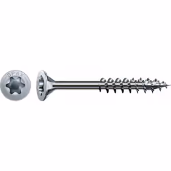 Spax Vis universelle, 4 x 45 mm, 100 unités, Filetage partiel, Tête fraisée, T-STAR plus T20, 4CUT, WIROX - 4191010400457 San ...