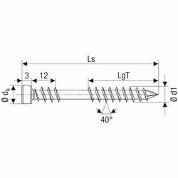 SPAX Tête cylindrique, T-STAR plus, Vis, Acier inoxydable, Bois, Tête cylindrique, Torx, Acier inoxydable