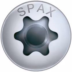 SPAX Vis universelle, 5 x 70 mm, 100 unités, Filetage total, Tête ronde, T-STAR plus T20, 4CUT, WIROX - 0201010500703