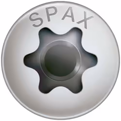 SPAX Vis acier inoxydable, 3,5 x 30 mm, 200 unités, Filetage total, Tête bombée, T-STAR plus T15, 4CUT, Acier inoxydable inox ...