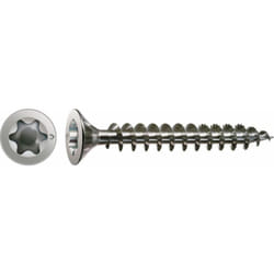 Vis acier inoxydable, 3 x 20 mm, 200 unités, Filetage total, Tête fraisée, t-star plus T10, Pointe s, Acier inoxydable inoxydable A2 - 1197000300203