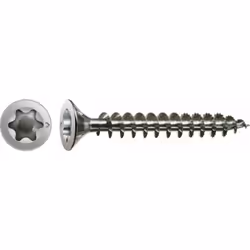 Spax Vis acier inoxydable, 3 x 25 mm, 200 unités, Filetage total, Tête fraisée, T-STAR plus T10, Pointe S, Acier inoxydable i ...