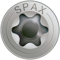 SPAX Vis acier inoxydable, 4,5 x 25 mm, 200 unités, Filetage total, Tête fraisée, T-STAR plus T20, 4CUT, Acier inoxydable inoxydable A2 - 1197000450253