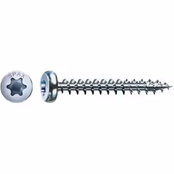 SPAX Tête ronde, T-STAR plus, Vis, Zinc, Bois, Tête cylindrique, Torx, Bleu