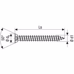 SPAX Tête plate fraisée, T-STAR plus