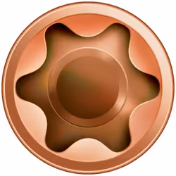 SPAX Vis de terrasse, 5 x 50 mm, 200 unités, Filetage de fixation, Tête cylindrique, T-STAR plus T25, Pointe CUT, Acier inoxy ...