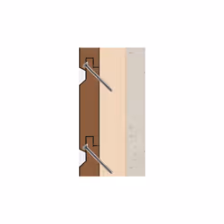Vis en acier inoxydable A2 pour le montage invisible de façades en bois. Les vis à tête conique très petite permettent une tr ...