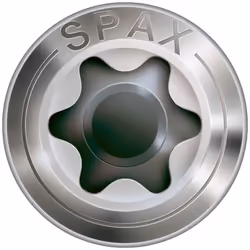 SPAX Vis de façade, 4,5 x 70 mm, 100 unités, Filetage partiel, Tête bombée, T-STAR plus T20, Pointe CUT, Acier inoxydable ino ...