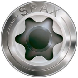 SPAX Vis de façade, 4,5 x 70 mm, 100 unités, Filetage partiel, Tête bombée, T-STAR plus T20, Pointe CUT, Acier inoxydable inoxydable A2 - 25170004507021