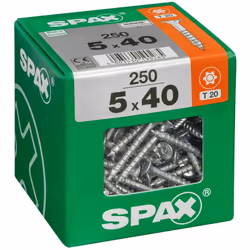 Qualité professionnelle Outil préconisé: Embout Torx Forme de la tête: Tête plate Taille de l'outil: T20 Diamètre (en mm): 5 ...