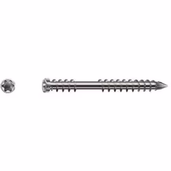 SPAX Vis de terrasse A2, blanc, Vis, Acier inoxydable, Bois, Tête cylindrique, Torx, Argent