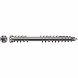 Spax Vis de terrasse, 5 x 50 mm, 230 unités, Filetage de fixation, Tête cylindrique, T-STAR plus T25, Pointe CUT, Acier inoxy ...