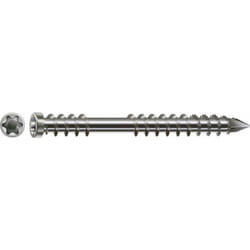 Vis de terrasse, 5 x 50 mm, 230 unités, Filetage de fixation, Tête cylindrique, t-star plus T25, Pointe cut, Acier inoxydable inoxydable A2