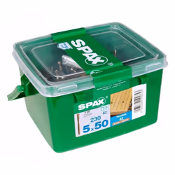 Lot de 230 vis terrasse inox étoile SPAX, Diam.5 mm x L.50 mm