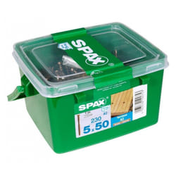 Spax - Lot de 230 vis terrasse inox étoile Diam.5 mm x L.50 mm