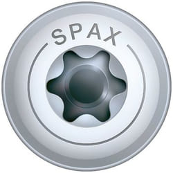 SPAX HI.FORCE, 6 x 120 mm, 8 unités, Filetage partiel, Tête disque, T-STAR plus T30, 4CUT, WIROX - 4251010601202