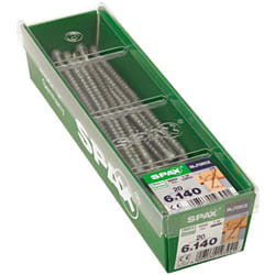 Lot de 20 vis acier tête cylindrique Diam.6 mm x L.140 mm - Spax