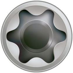 SPAX Vis de allées et passerelles, 8 x 120 mm, 50 unités, Filetage de fixation, Tête cylindrique, T-STAR plus T40, Pointe CUT, Acier inoxydable inoxydable A4 - 0538000801205