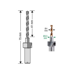 Foret SPAX® à deux étages 4,0-6,5 mm DRILL4