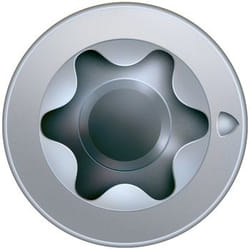 SPAX Vis de la construction bois, 12 x 200 mm, 25 unités, Filetage total, Tête fraisée, T-STAR plus T50, Pointe CUT, WIROX - 1201011202005