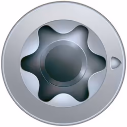 SPAX Vis de la construction bois, 12 x 600 mm, 20 unités, Filetage total, Tête fraisée, T-STAR plus T50, Pointe CUT, WIROX - ...