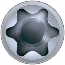 SPAX IN.FORCE, 8 x 450 mm, 50 unités, Filetage total, Tête cylindrique, T-STAR plus T40, Pointe CUT, WIROX - 1221010804505