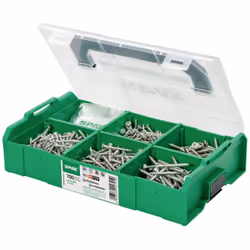 Description générale Le coffret de montage L-BOXX Mini WIROX de Spax est un ensemble complet contenant 703 vis de différentes ...