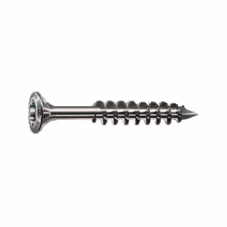 Kit fixation terrasse résineux SPAX - 4.5x70 Inox A2 - 850 Vis +1 Foret +12 Espaceurs +5 Embouts - 5000009040009 - Kit comple ...