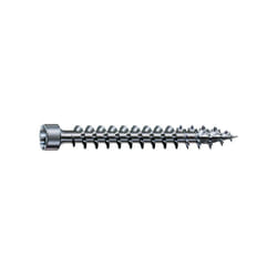 Vis à bois tête cylindrique Torx acier zingué blanc entièrement filetée wirox Ø8xL600mm boîte de 25 pièces Spax