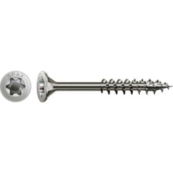 0197000800805 Vis à bois 8 mm 80 mm t-star plus acier inoxydable A2 50 pc(s) - Spax