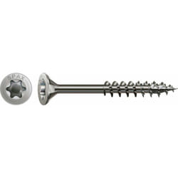 Vis en acier inoxydable, 8 x 140 mm, 50 pièces, filetage partiel, tête fraisée, t-star plus T40, 4CUT - 0197000801405 - Spax