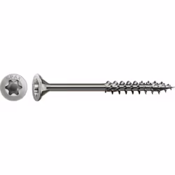 SPAX Vis en acier inoxydable, 8 x 240 mm, 50 pièces, filetage partiel, tête fraisée, T-STAR plus T40, 4CUT - 0197000802405 Nu ...
