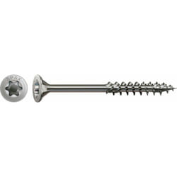 Vis en acier inoxydable, 8 x 240 mm, 50 pièces, filetage partiel, tête fraisée, t-star plus T40, 4CUT - 0197000802405 - Spax