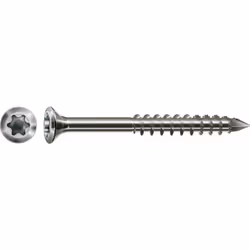 SPAX Vis de façade, 4 x 60 mm, 100 pièces, filetage partiel, tête fraisée bombée extra petite, T-STAR plus T15 - 046700040060 ...