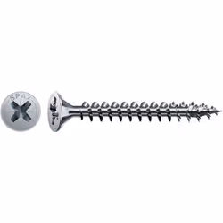 Boîte 50 unités Vis a bois spax cab. Plat wirox 5.0x30mm spax. Pas besoin de pré-perçage (selon le bois) ; usinage rapide et  ...