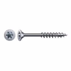 Vis de type Torx de forme étoilée avec filetage partiel. La tête fraisée (ou tête fraisée plate) est la géométrie de tête la ...