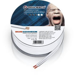 OEHLBACH SP-7 10m câble audio Blanc