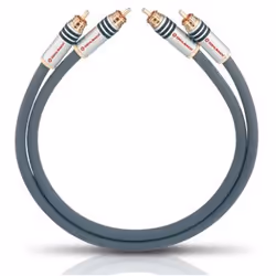 OEHLBACH NF 14 Master Set, 2 x RCA, Mâle, 2 x RCA, Mâle, 0,5 m, Gris