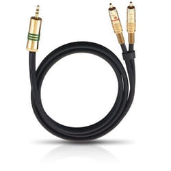 OEHLBACH 2056 câble audio 1 m 3,5mm 2 x RCA Noir