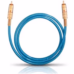 OEHLBACH NF 113 DIGITAL SET, 0.5m, RCA, Mâle, RCA, Mâle, 0,5 m, Bleu